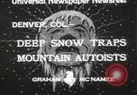 Image la neige profonde Denver Colorado USA, 1933, de la seconde 6 séquences d'archives historiques vidéo 65675023843