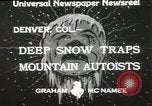 Image la neige profonde Denver Colorado USA, 1933, de la seconde 7 séquences d'archives historiques vidéo 65675023843