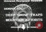 Image la neige profonde Denver Colorado USA, 1933, de la seconde 8 séquences d'archives historiques vidéo 65675023843