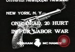 Image of Fur labor riote on street New York City USA, 1933, second 1 stock footage video 65675023844