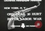 Image of Fur labor riote on street New York City USA, 1933, second 3 stock footage video 65675023844