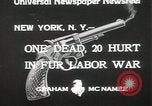 Image of Fur labor riote on street New York City USA, 1933, second 4 stock footage video 65675023844