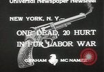 Image of Fur labor riote on street New York City USA, 1933, second 5 stock footage video 65675023844