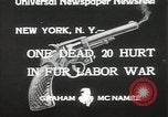 Image of Fur labor riote on street New York City USA, 1933, second 6 stock footage video 65675023844