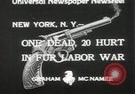 Image of Fur labor riote on street New York City USA, 1933, second 7 stock footage video 65675023844