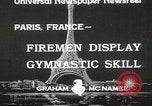 Standbild Feuerwehrleute Paris Frankreich, 1933, aus Sekunde 3 historischem Filmmaterial Videoclip 65675023846