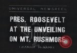 Standbild Franklin Roosevelt Mount Rushmore South Dakota USA, 1936, aus Sekunde 1 historischem Filmmaterial Videoclip 65675023850