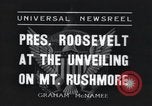 Standbild Franklin Roosevelt Mount Rushmore South Dakota USA, 1936, aus Sekunde 3 historischem Filmmaterial Videoclip 65675023850