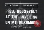Standbild Franklin Roosevelt Mount Rushmore South Dakota USA, 1936, aus Sekunde 6 historischem Filmmaterial Videoclip 65675023850