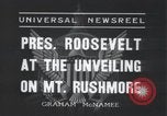 Standbild Franklin Roosevelt Mount Rushmore South Dakota USA, 1936, aus Sekunde 7 historischem Filmmaterial Videoclip 65675023850