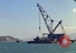 Image of Floating barge Cam Ranh Bay Vietnam, 1966, second 3 stock footage video 65675023903