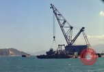 Image of Floating barge Cam Ranh Bay Vietnam, 1966, second 5 stock footage video 65675023903