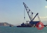 Image of Floating barge Cam Ranh Bay Vietnam, 1966, second 7 stock footage video 65675023903