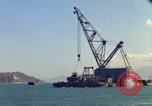 Image of Floating barge Cam Ranh Bay Vietnam, 1966, second 12 stock footage video 65675023903