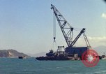 Image of Floating barge Cam Ranh Bay Vietnam, 1966, second 14 stock footage video 65675023903