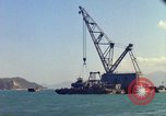 Image of Floating barge Cam Ranh Bay Vietnam, 1966, second 15 stock footage video 65675023903