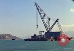 Image of Floating barge Cam Ranh Bay Vietnam, 1966, second 17 stock footage video 65675023903