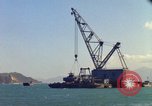 Image of Floating barge Cam Ranh Bay Vietnam, 1966, second 19 stock footage video 65675023903