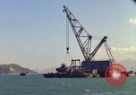 Image of Floating barge Cam Ranh Bay Vietnam, 1966, second 20 stock footage video 65675023903