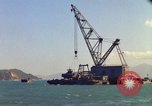 Image of Floating barge Cam Ranh Bay Vietnam, 1966, second 26 stock footage video 65675023903