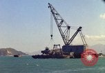 Image of Floating barge Cam Ranh Bay Vietnam, 1966, second 30 stock footage video 65675023903