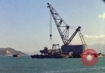 Image of Floating barge Cam Ranh Bay Vietnam, 1966, second 32 stock footage video 65675023903
