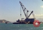 Image of Floating barge Cam Ranh Bay Vietnam, 1966, second 33 stock footage video 65675023903