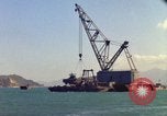 Image of Floating barge Cam Ranh Bay Vietnam, 1966, second 34 stock footage video 65675023903