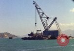 Image of Floating barge Cam Ranh Bay Vietnam, 1966, second 36 stock footage video 65675023903