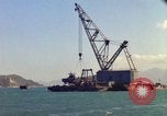 Image of Floating barge Cam Ranh Bay Vietnam, 1966, second 37 stock footage video 65675023903