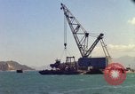 Image of Floating barge Cam Ranh Bay Vietnam, 1966, second 41 stock footage video 65675023903