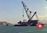Image of Floating barge Cam Ranh Bay Vietnam, 1966, second 43 stock footage video 65675023903