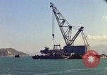 Image of Floating barge Cam Ranh Bay Vietnam, 1966, second 45 stock footage video 65675023903