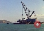 Image of Floating barge Cam Ranh Bay Vietnam, 1966, second 48 stock footage video 65675023903