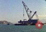 Image of Floating barge Cam Ranh Bay Vietnam, 1966, second 50 stock footage video 65675023903