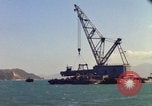 Image of Floating barge Cam Ranh Bay Vietnam, 1966, second 53 stock footage video 65675023903
