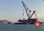 Image of Floating barge Cam Ranh Bay Vietnam, 1966, second 56 stock footage video 65675023903
