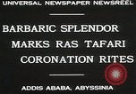 Image Haile Selassie Coronation Addis-Abeba Abyssinie, 1930, de la seconde 7 séquences d'archives historiques vidéo 65675023906