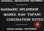 Image Haile Selassie Coronation Addis-Abeba Abyssinie, 1930, de la seconde 8 séquences d'archives historiques vidéo 65675023906