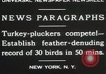 Standbild Türkei plucker Wettbewerb New York United States USA, 1930, aus Sekunde 7 historischem Filmmaterial Videoclip 65675023909