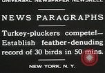 Standbild Türkei plucker Wettbewerb New York United States USA, 1930, aus Sekunde 11 historischem Filmmaterial Videoclip 65675023909