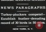 Standbild Türkei plucker Wettbewerb New York United States USA, 1930, aus Sekunde 12 historischem Filmmaterial Videoclip 65675023909