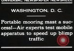 Image d'un mât d'amarrage Washington DC USA, 1930, de la seconde 4 séquences d'archives historiques vidéo 65675023910