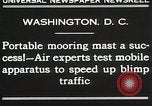 Image d'un mât d'amarrage Washington DC USA, 1930, de la seconde 6 séquences d'archives historiques vidéo 65675023910