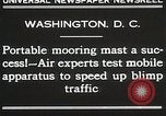 Image d'un mât d'amarrage Washington DC USA, 1930, de la seconde 8 séquences d'archives historiques vidéo 65675023910