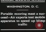 Image d'un mât d'amarrage Washington DC USA, 1930, de la seconde 10 séquences d'archives historiques vidéo 65675023910