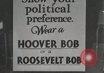 Immagine di Hoover e Roosevelt stili di capelli New York United States USA, 1932, secondo 19 filmato di repertorio 65675023915