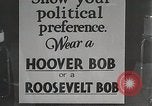 Immagine di Hoover e Roosevelt stili di capelli New York United States USA, 1932, secondo 20 filmato di repertorio 65675023915