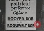 Immagine di Hoover e Roosevelt stili di capelli New York United States USA, 1932, secondo 21 filmato di repertorio 65675023915