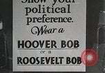 Immagine di Hoover e Roosevelt stili di capelli New York United States USA, 1932, secondo 22 filmato di repertorio 65675023915
